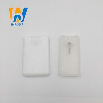 Hình chữ nhật Hình chữ nhật có thể nạp đầy kháng khuẩn Hình dạng thẻ tín dụng nhỏ gọn Nước rửa tay Xịt 20ml Chai xịt 15ml
