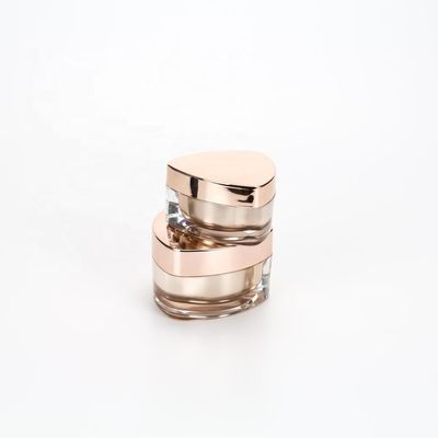 Màu tím đen Nâu nhựa rỗng Lọ đựng kem mỹ phẩm Tường đôi 5ml 50ml Hộp nhựa 10 Oz 10 gam