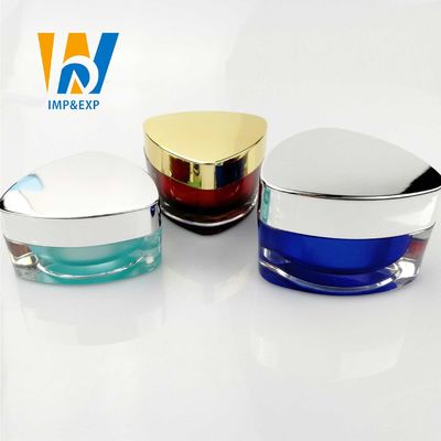 Màu tím đen Nâu nhựa rỗng Lọ đựng kem mỹ phẩm Tường đôi 5ml 50ml Hộp nhựa 10 Oz 10 gam